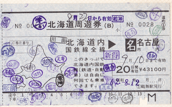 北海道周遊券（1987年）